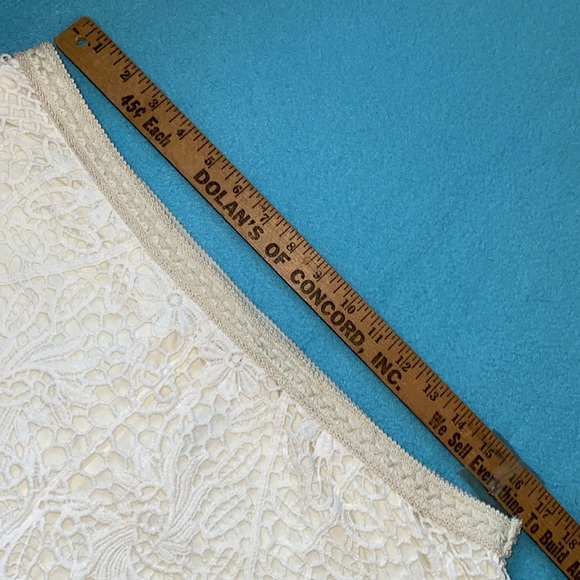 MOSSIMO crocheted floral lined shorts elastic waistband pull on boho NEW size XL - Picture 7 of 8